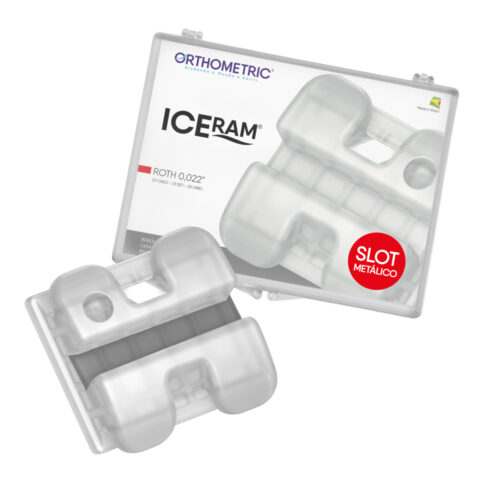 10.70.2000 – Bráquete Cerâmico Iceram Slot Metálico Roth 0,022 01 Caso