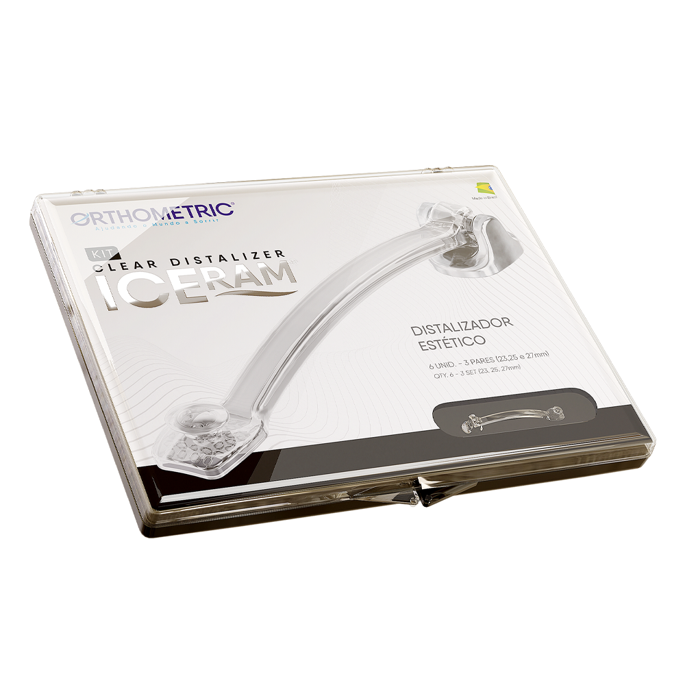 11.90.1000 – Corretor de classe II – iceram clear distalizer – 23, 25 e 27mm (6un)
