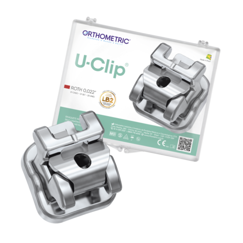 10.45.2300 – Bráquete Autoligado de Aço Interativo U-Clip Roth 0,022 – 01 caso