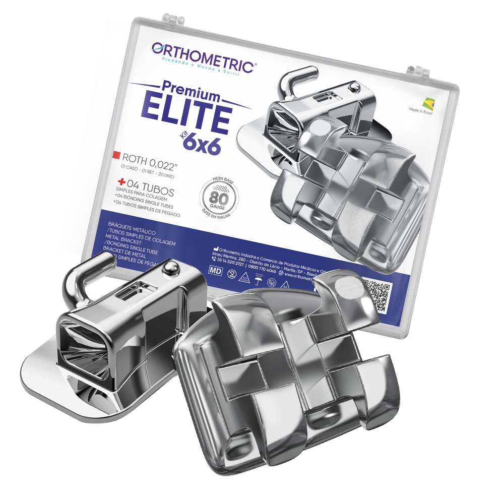 11.20.2912 – Bráquete de Aço Premium Elite Roth 0,022 01 Caso + 04 Tubos